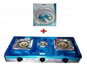 image de Campus Gazinière 3 Feux -Ino- Allumage Automatique plus Détenteur- Argent